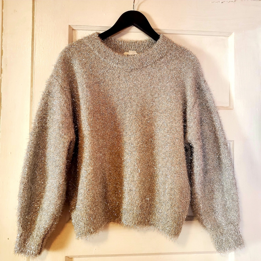 Holiday Silver Sweater